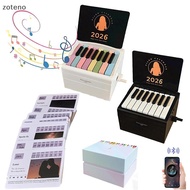 [zoteno] Piano Calendar 2026 Desk Calendar Playable Piano, Swift Mini Piano Calendar With 52 Weeks O