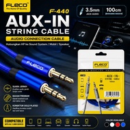 HP FLECO F-440 3.5mm AUX IN String Cable 100cm Car Audio Laptop Speakerhp [GLX]