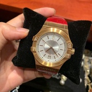 新品瑪莎拉蒂手錶 紅色手錶女 女生紅色皮帶錶 休閒時尚石英錶 日曆防水腕錶 R8851108501  R8851108502 商務工作手錶