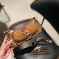 Coach Champion Ashton Baguette Underarm Crossbody Bag Ashton Wool Bag