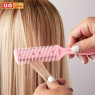 UG Rambut Sisir Cukur Razor Comb Hair Hair Cutting Comb Scissors Hair Brushes with Razor Blades Cutt