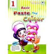 Basic Paste and Colour (Daya) Preschool KSPK Colouring activity book for preschool children