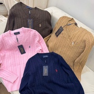 QC Cardigan Horse Polo Sweater