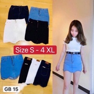 [Ready stock] GB 15 GBJ jeans high waist jeans skirt 百搭高腰裙