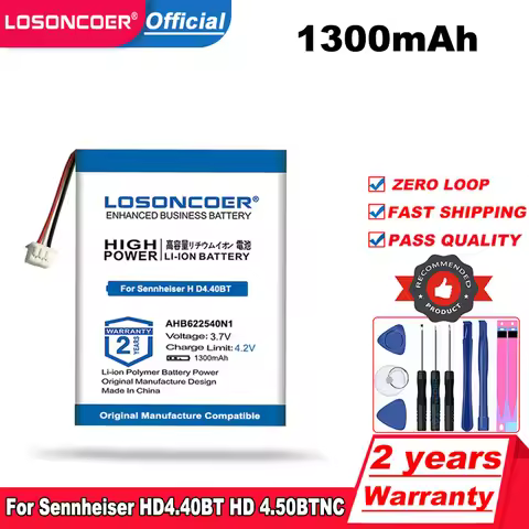 AHB622540N1 AHB622540N01 AHB622540PCT-02 Battery For Sennheiser Momentum 2.0 HD4.40BT HD 4.50BTNC Ur