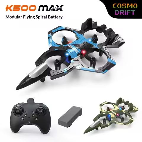 K500 MAX Fighter Drone 4 Channel Altitude Hold Quadcopter Stunt Throw Flight LED Lights Modular Batt