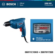 Bosch ชุดสุดคุ้ม สว่าน GBM 400 และ ชุด ดอกไขควง X-line - 32 Pcs.