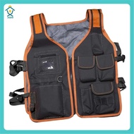 Safety Work Vest Tool Vest Maintenance Multi-Pocket Vest Oxford Cloth Work Vest with Multi-Pockets T