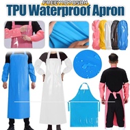 FREEYIO785BH Work Apron, Acid and Alkali Resistant Waterproof Kitchen Apron,  Oil-proof with Sleeve 