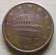 R RI ELF 2002 EURO CENT 5 LL Coin