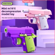 Gravity Pup 1911 Pistol Blow Back Bore Small Radish Pistol Mini Carrot Knife D Print Decompression T