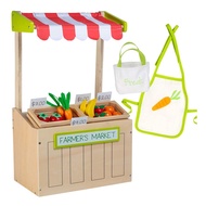 ADORA Amazon Exclusive Amazing World 31-Piece Doll Accessories - Premium Quality Farmers Market Wood