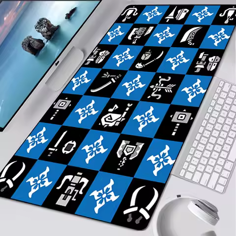 Monster Hunter Rise Large Gaming Mouse Pad Computer Mousepad PC Gamer Mouse Mat Laptop Mausepad XXL 
