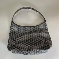 全新品 GOYARD 0120250 灰老花單肩HOBO包