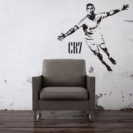 C Row Wall Stickers CR7 Football Star Poster Bedroom Background Wall Stickers Dormitory Creative Dec