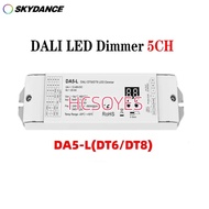 SKYDANCE DA5-L(DT6/DT8) DALI LED Dimmer 5CH*4A DC12V-48V Controller For RGBCCT RGB Dual Color Single