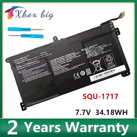 SQU-1717 7.7V 4550mAh 35.03Wh Laptop Battery For Hasee Thor KINGBOOK U65A QL9S04 U-1717 PN:916QA108H