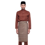 Baju Melayu Moden - Saddle Brown