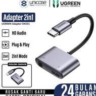 CODE E68O Cable Adapter USB C to C Jack Audio 35mm UGREEN CM193 Audio Converter Android