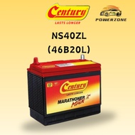 Century Marathoner Max NS40ZL (46B20L) Car Battery [Suitable for Myvi, Axia, Bezza]
