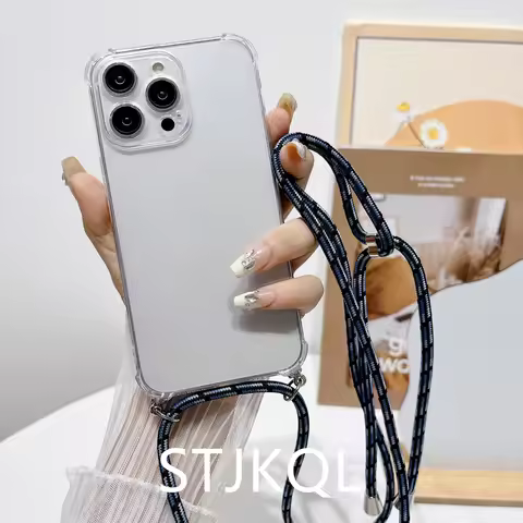 A5 2017 A7 2017 Transparent Crossbody Necklace Lanyard Case For Samsung Galaxy A6 A6+ Plus A7 A9 A8 