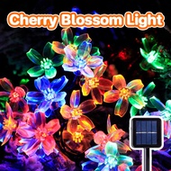 Solar Garden Lamp LED String Light Cherry Blossom Light Lampu Raya Outdoor Decorative Lights