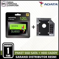 Paket Ssd 120Gb, 240Gb, 480Gb Sata 2,5 Inch Merk Adata + Hdd Caddy