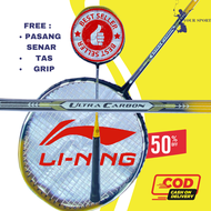 RAKET LINING ULTRA CARBON - raket lining ultra carbon / raket  senar besi / raket lining murah promo