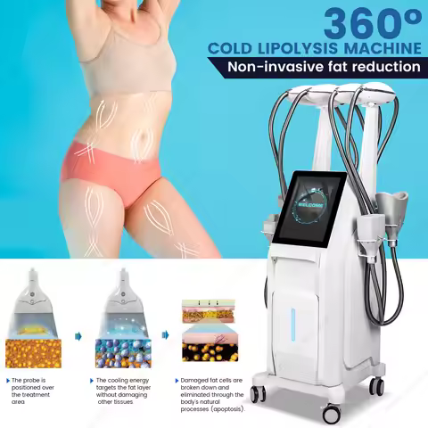 360 Vertical Diamond Cryalipolysis Body Contouring Machine Home Use Ice Sculpture Technique Machine 