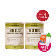 Biogreen BG100 Organic Oat Bran Powder 500G X1 HALAL EXP : 04/2027/ Refill Pack BG100 500G