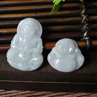 Jade A Goods Guanyin Buddha Pendant Large Natural Jadeite Light Green Guanyin Buddha 39 Yuan Mode Su