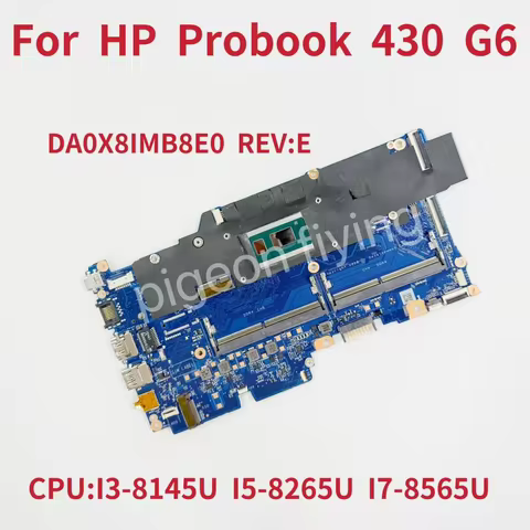 DA0X8IMB8E0 Mainboard For HP Probook 430 G6 Laptop Motherboard With I3 I5 I7-8Th CPU UMA DDR4 L44502