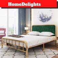 HomeDelights Luxury Metal Artistic Metal Queen and King Size Bed Katil Besi