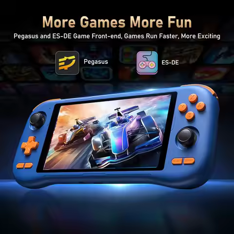 K56 Android 14 Retro Handheld Console with Dual Joysticks - Open Source, HD Large Screen, PSP & N64 