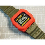 Casio F91W F94W Tactical Armor Case with 3D Print Mod Casio Custom Strap 20mm 22mm by W3DE Studio