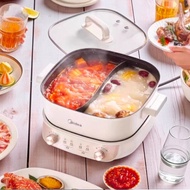 5.5L Midea Yuan Yang  Multi-Cooker HotPot 2000w Non stick Inner Pot Household Dual Steamboat Pot Mul