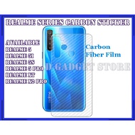 REALME 5/REALME 5i/REALME 5S/REALME 5 PRO Back Carbon Fiber Sticker