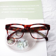 啡紅玳瑁色復古方型眼鏡框