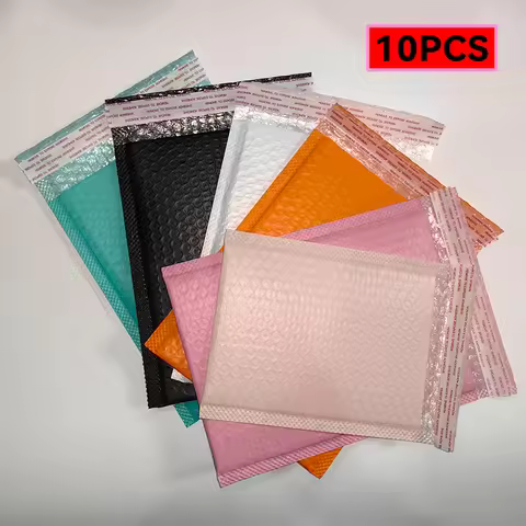 Colored Bubble Mailer 10PCS Self-Seal Packaging Bags Small Business Supplies Padded Envelopes Bubble