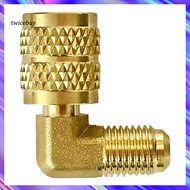 [TY] 1/4 Inch Male Reverse Thread Brass Adapter Brass Refrigerant Adapter R32/r454b Air Conditioner 