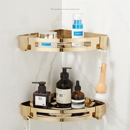 Corner Shelf Wall Mounted Bathroom Shelf Luxury Gold Stainless Steel Bath Shower Shelf Bath Shampoo 