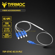 Tarmoc TSP-ST4C-SC/U-PLC | Fiber Optic Splitter 1:4 SC/UPC Steel Tube