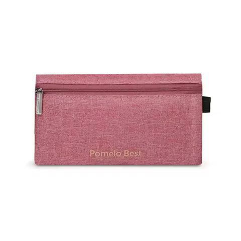 Pomelo Best Portable Linen Coin Purse Small Zipper Wallet for Women
