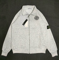 Jaket Tracktop Zipper Bahan Plece Premium Stone Island