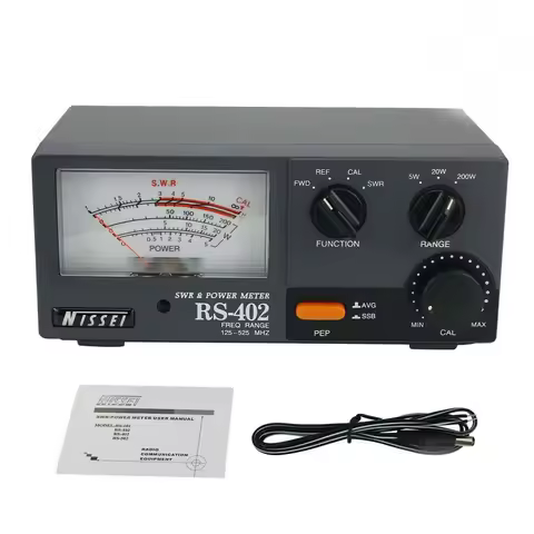 Original NISSEI RS-402 Watt Tester 125-525MHz 200W HF VHF UHF Radio Communication Transceiver Power 
