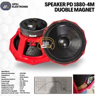 SPEAKER KOMPONEN 18 INCH PD 1880 VOICE COIL 4 INCH DOUBLE MAGNET Speaker pd 1880 - 4M Double Magnet