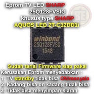 Ic Eprom Firmware TV SHARP AQUOS LED 2T-C32DD1i