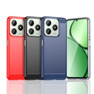 Suitable for Realme C61 Phone Case Realme C61 Brushed Carbon Fiber Protective Case Shock-resistant P