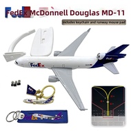 LINGYE | Simulation MD11 FedEx Transport Plane Model 20cm