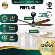 DEKA FIERO Fan FIERO FREYA 48 Inch 5 Blades 24 Speed DC Motor With Remote Control Ceiling Fan Kipas 